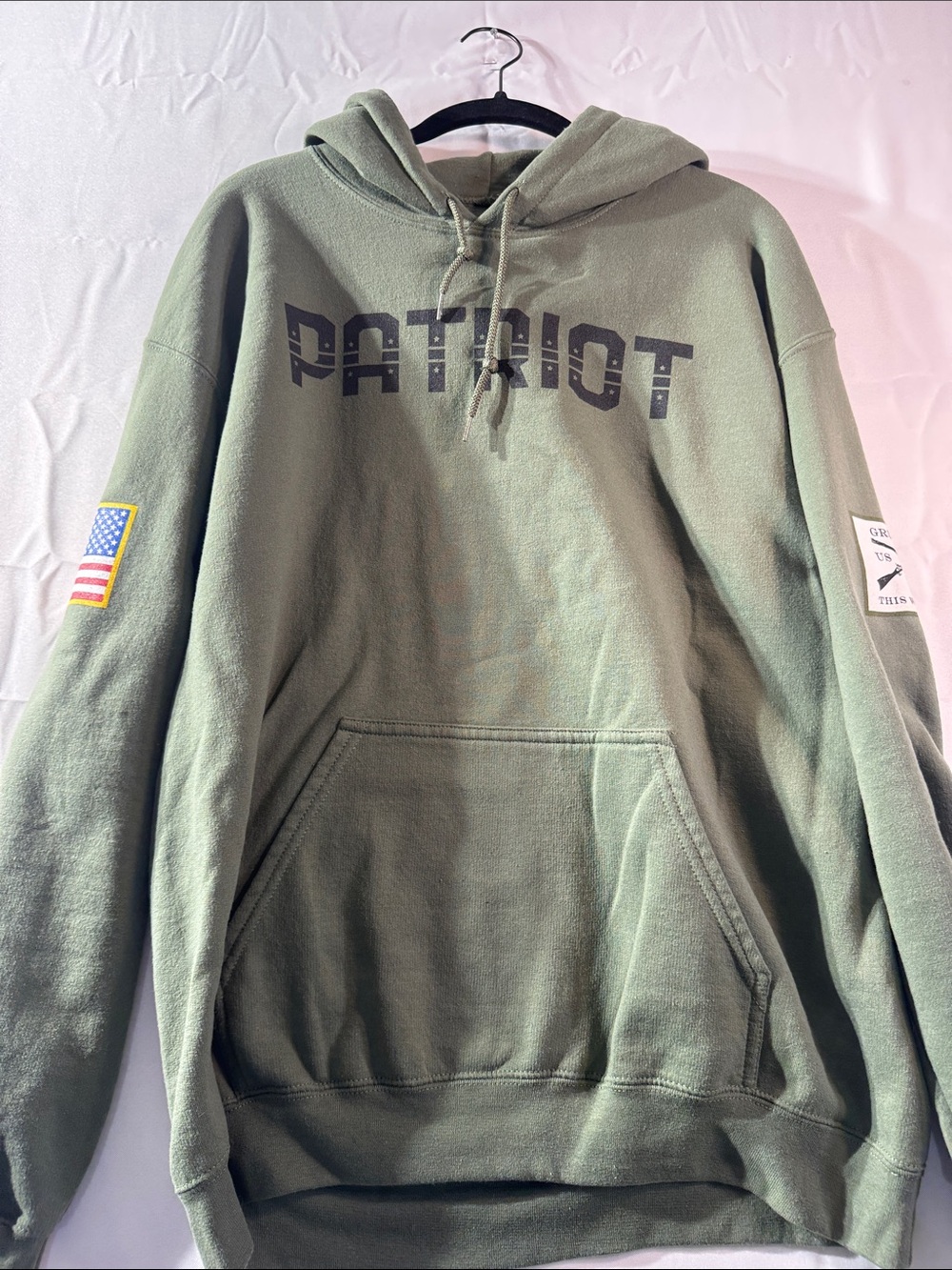 Grunt Style Large  Olive Green PATRIOT Hoodie